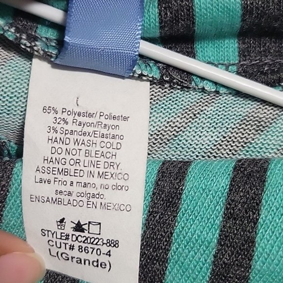 Cowl Neck Tunic Blouse | Size L - Picture 9 of 9